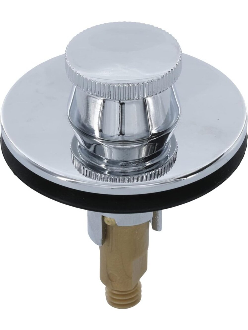 Chrome Lift & Turn Bathtub Drain Stopper - Easy Install, Durable & Stylish